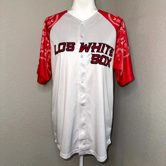 Sportswear Unlimited Heritage Jersey Men Medium White Los White Sox Puerto Rican - Picture 4 of 7